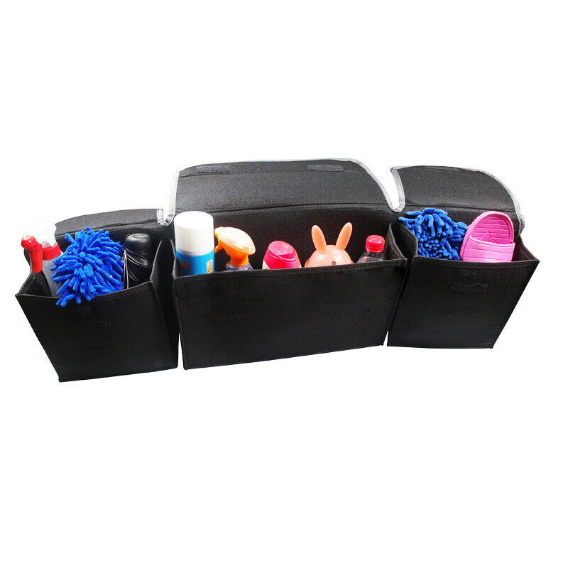1X Black High Capacity Multi-use Car Truck Seat Back Cargo/ Trunk Organizers Bag