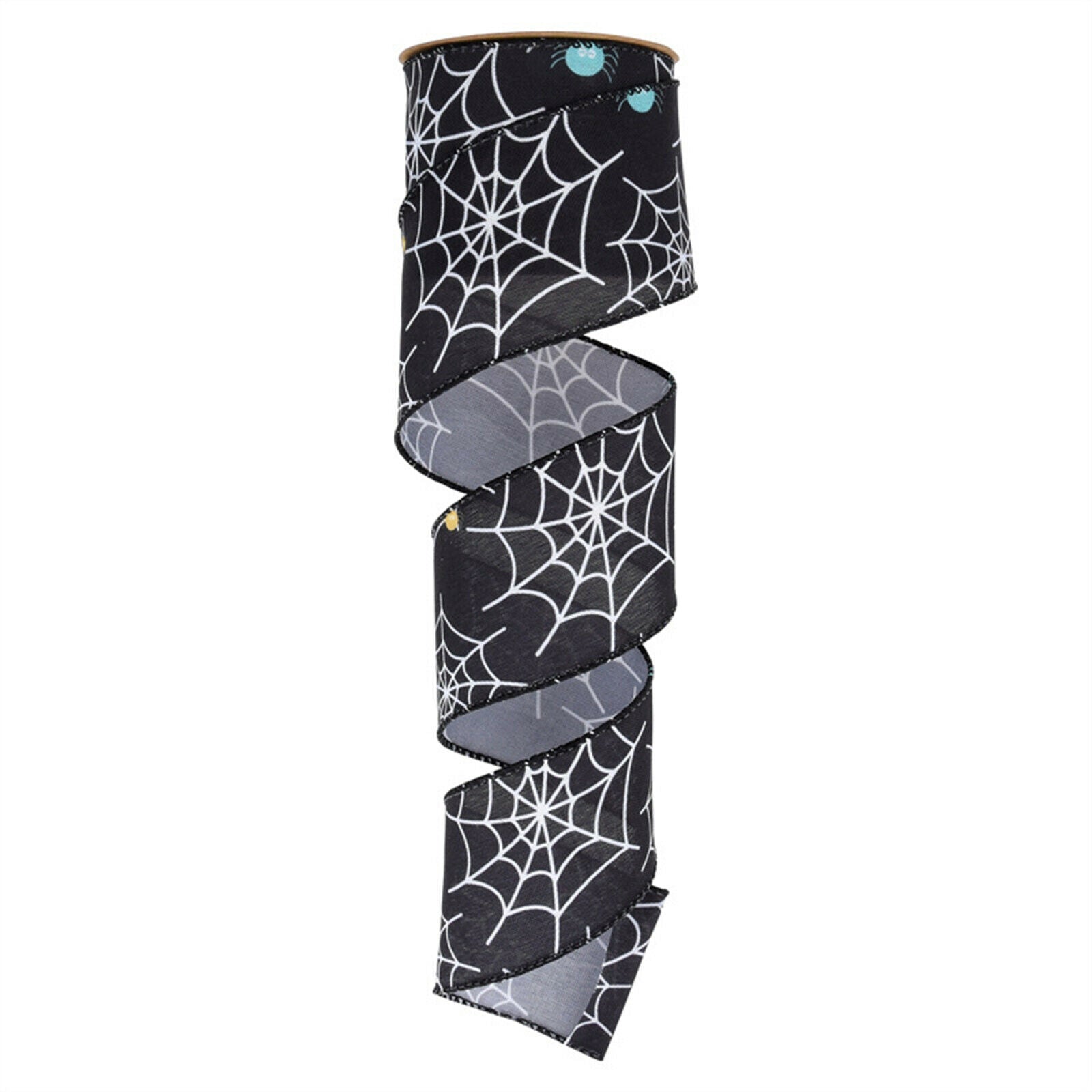Halloween Ribbon Pumpkin Satin Wired Ribbon for Gift Wrapping DIY Party