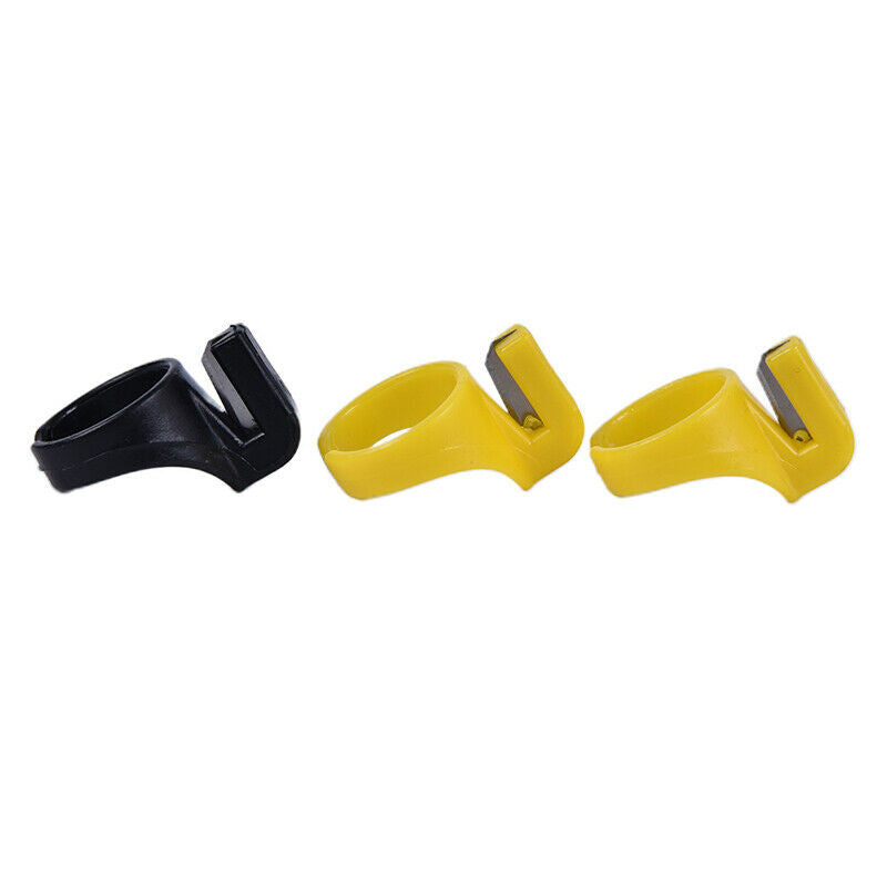 3PCS Home Plastic Thimble Sewing Ring Thread Cutter Finger Needle Craft DIY Y1