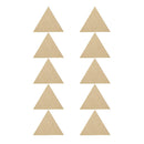 10x Natural Wood Cutouts Triangle Shapes DIY Craft Embellishments 80mm