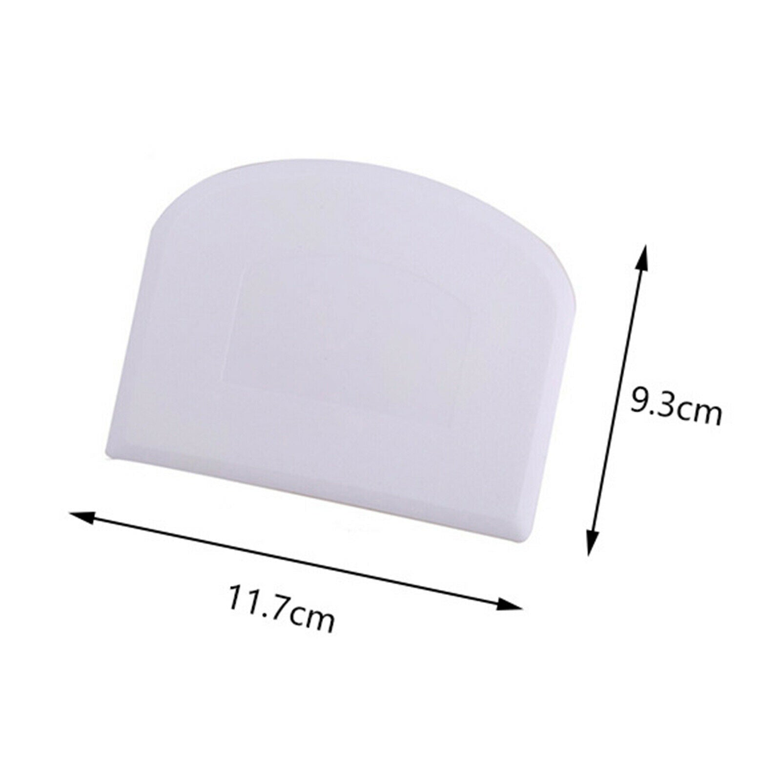 2x Dough Bowl Scraper Food-safe Cutter Plastic Kitchen Tool for Bread Cake