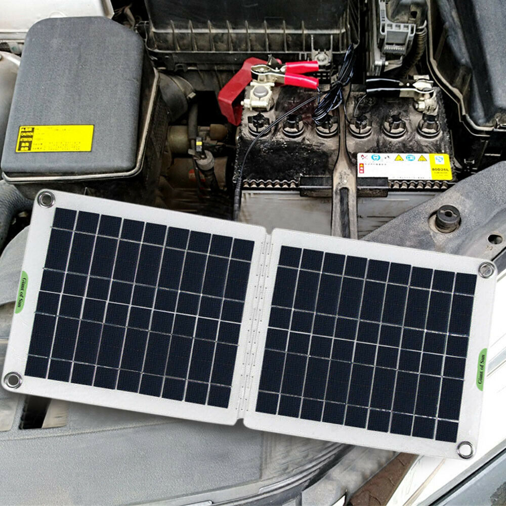 60W Foldable Solar Panel Sets 18/12/5V Solar Power Phone Charger with Dual USB