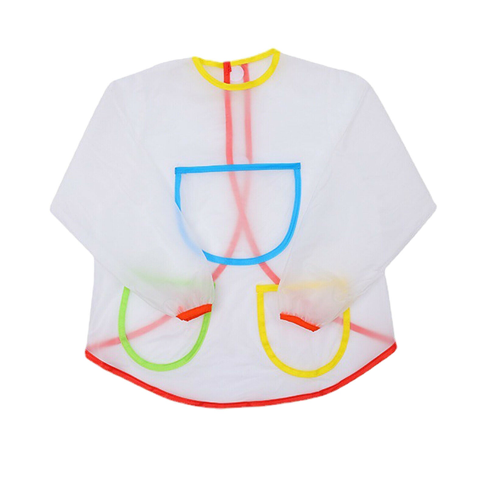 Kids Art Smock For 3-6 Years Drawing Painting Apron Baby Toddler Eating Bib