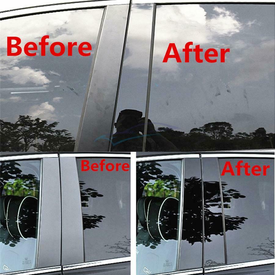 1 Set Anti-fade PC Car Door Window Trim Strip For 2015-2021 FORD F150 Keyless