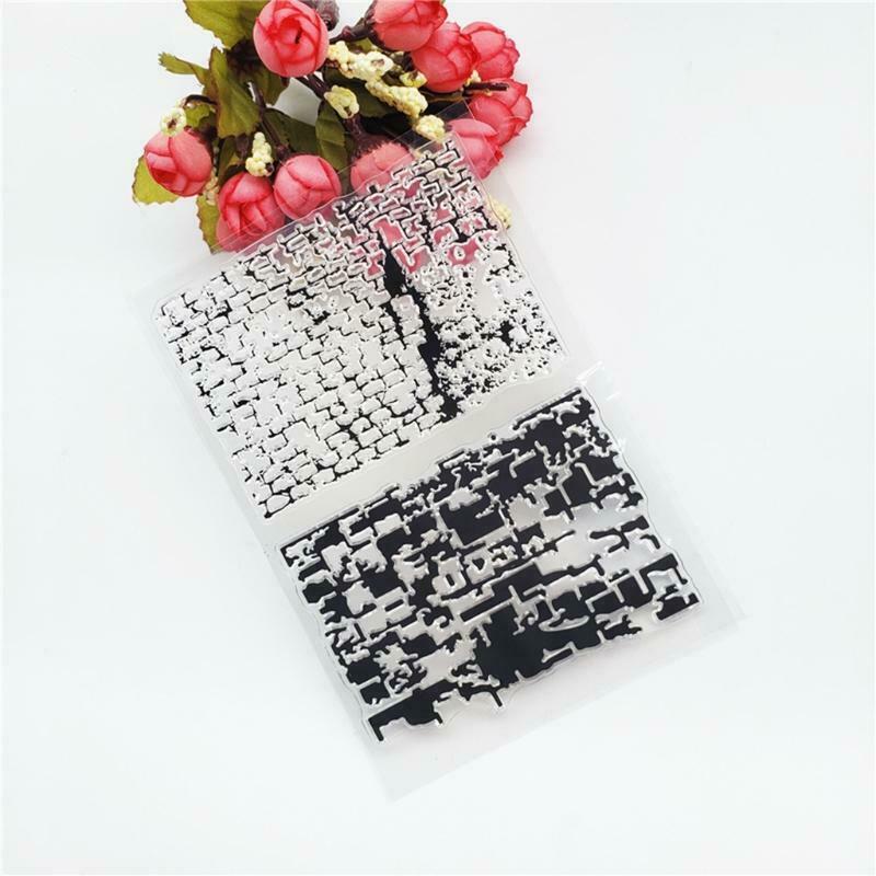Wall Clear Stamps Embossing Stencil DIY scrapbooking Album Paper Card Making