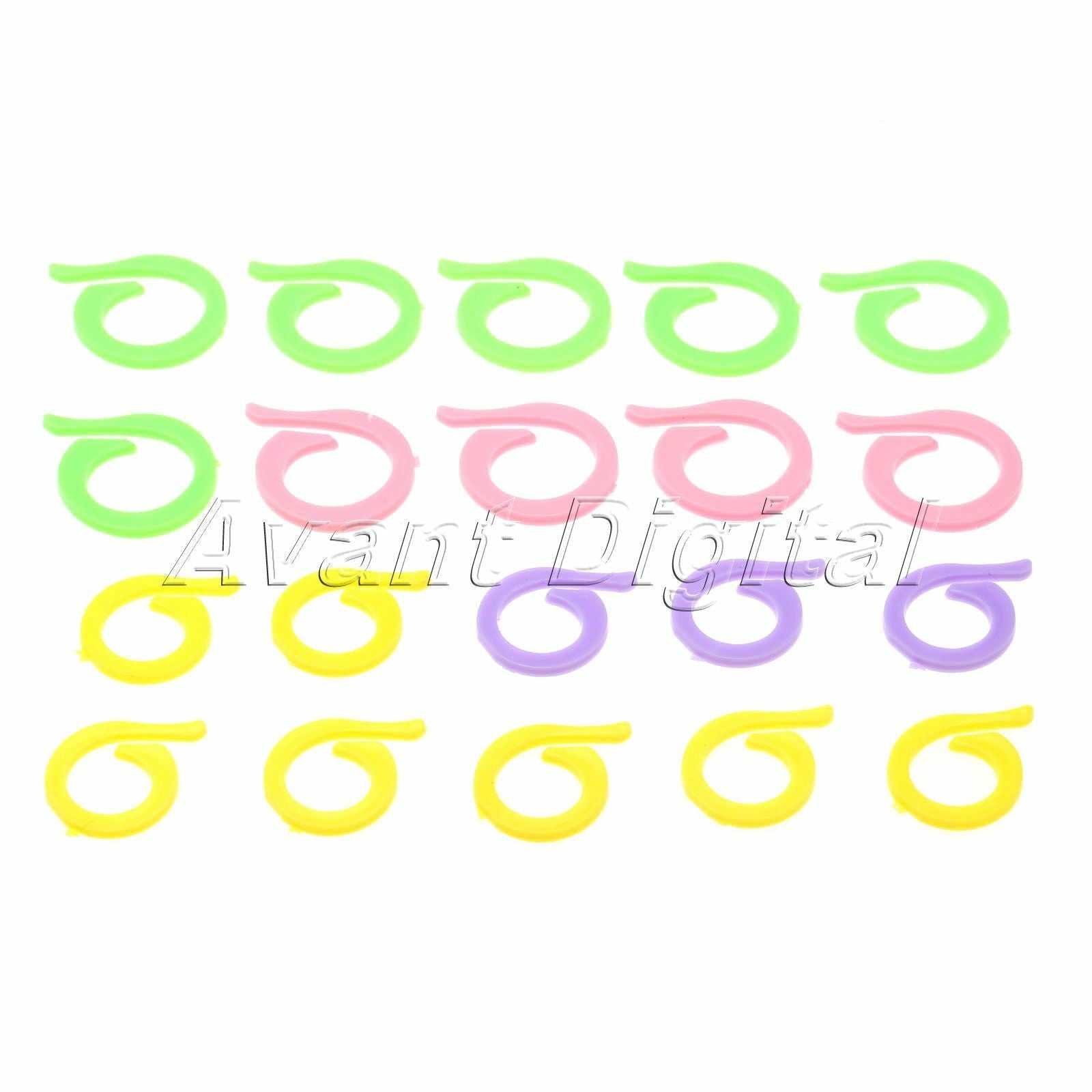 Magic Knitting Crochet Craft Locking Stitch Marker Holder Needle Clip 20Pcs