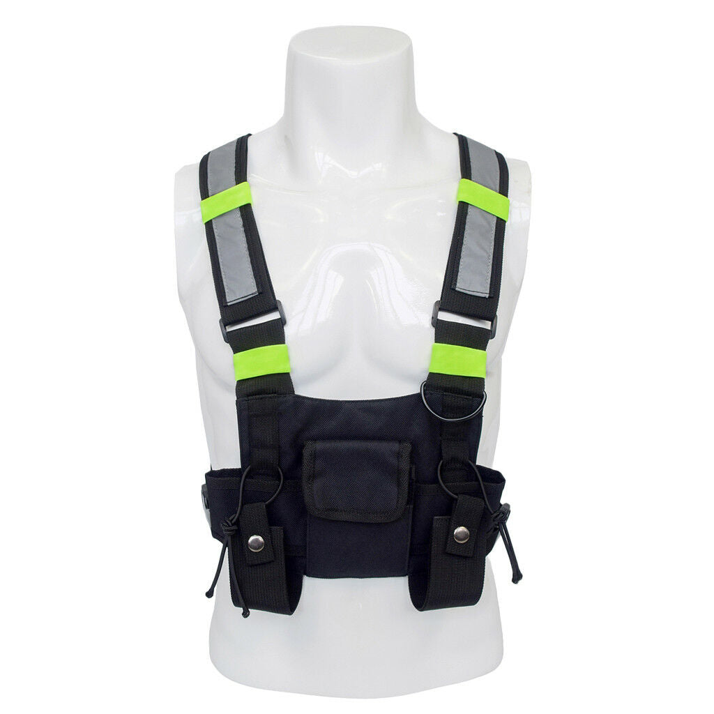 Radios Chest Harness Chest Front Pack Pouch Holster Vest for Walkie Talkie