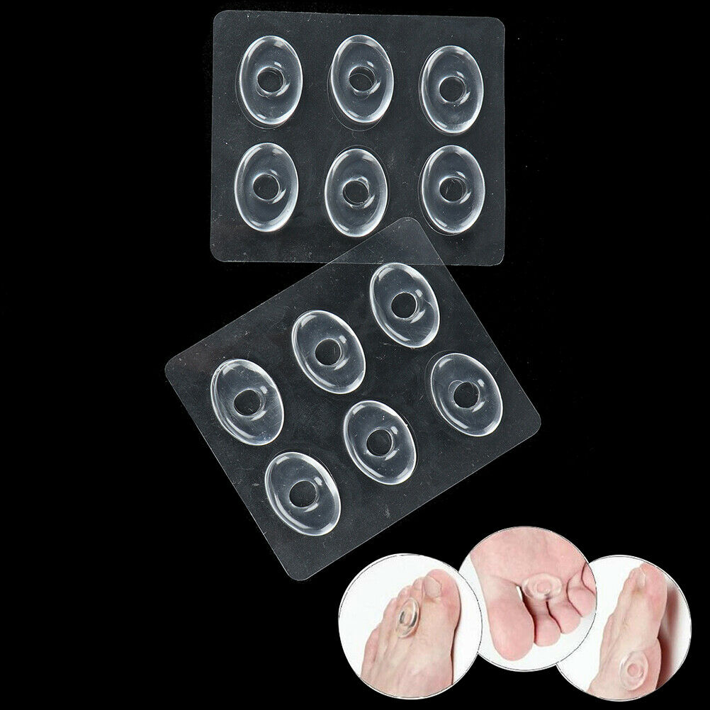 12pcs Foot Remover Pad Feet Medical Gel Silicone Foot Corn Removal Patch t DD