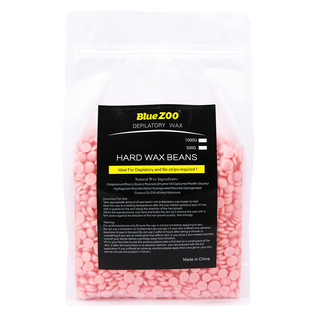1000g Depilatory Hot Film Hard Wax Beans Pellets Bikini Hair Removal Pink Rose
