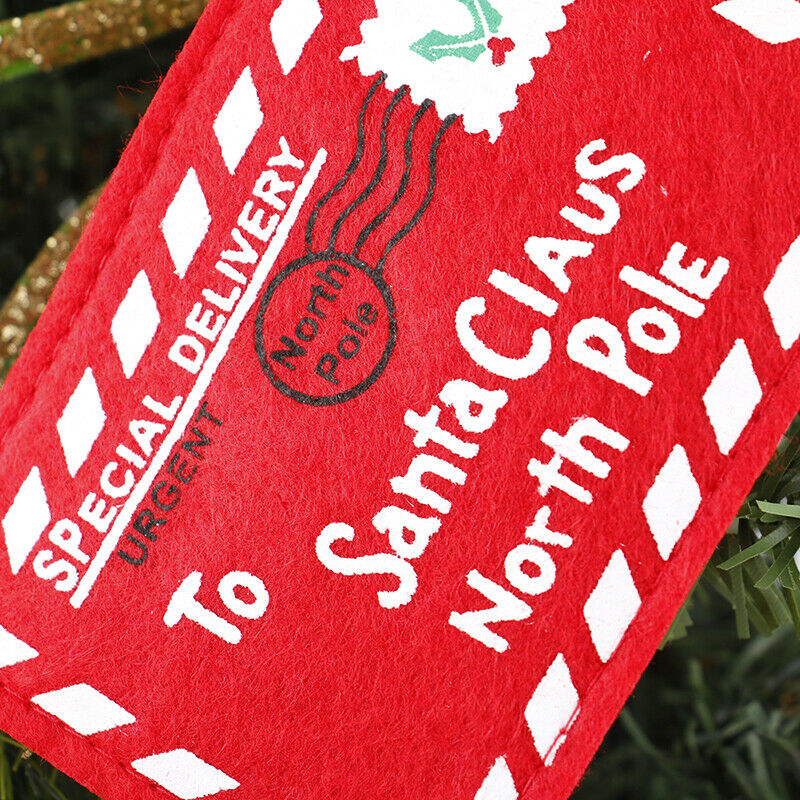5PCS Santa Claus Envelope Christmas Ornament DIY Crafts Hanging Orname EADFAU