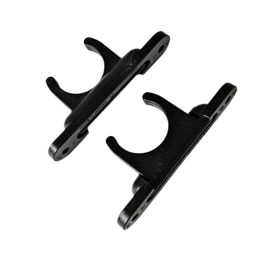 2 Pack Kayak Paddle Clip - Oar Rod Tube Holder - Deck Mounted - Universal Fit
