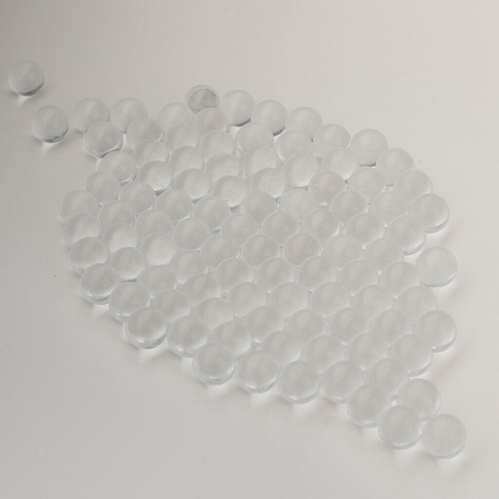 100 Pieces Clear Glass Marbles for Vases or Games, Aquarium Decorations