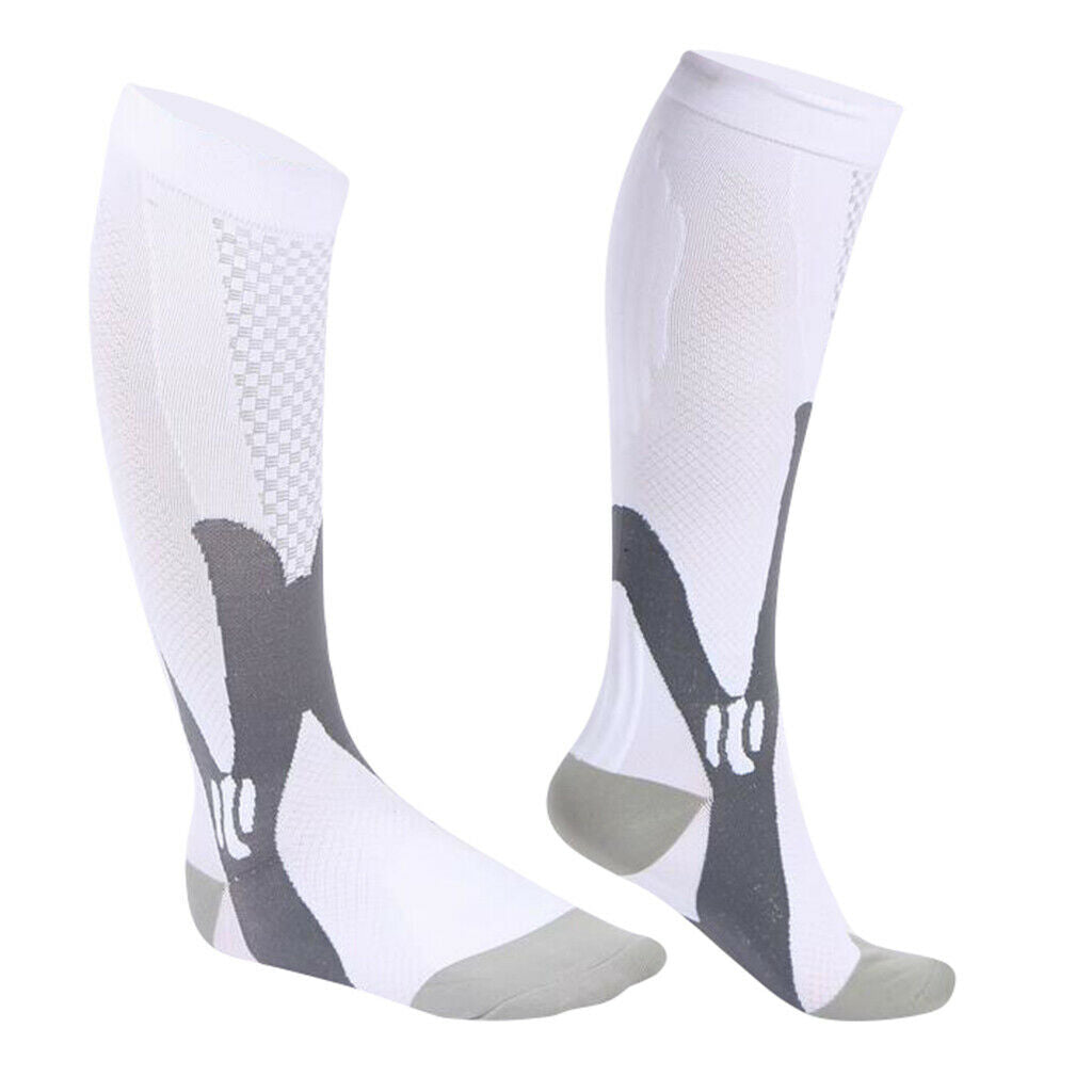 5Pairs Sports Jogging Travel Compression Socks Anti Slip Support Stockings
