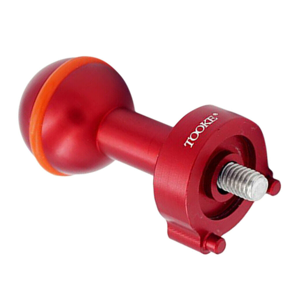 Diving Photograph Strobe Ball Joint Flashing Light Ball Head Adapter Red