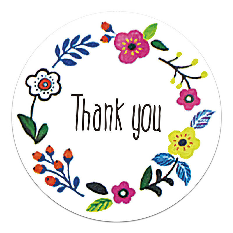 500pcs/roll Thank You Stickers Wedding Party Favor Stationery Sticke.l8