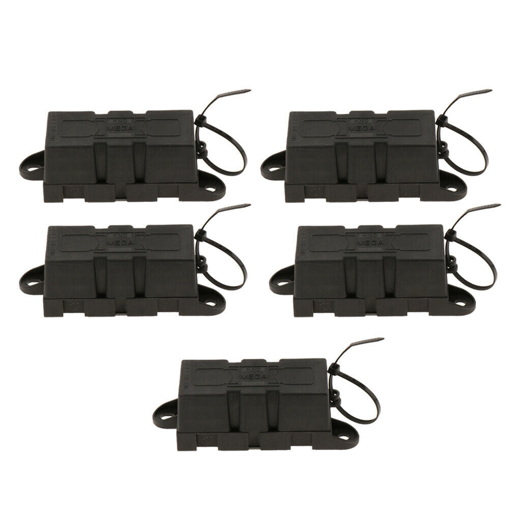 5x Mega Fuse Holder For Forklift RV Motorhome Yacht Car Golf Cart Marine