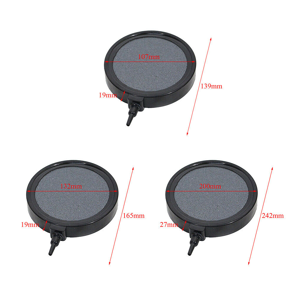 2pcs Aquatic Air Stone Air Disk Air Curtain Aerator for Aquarium Fish Tank