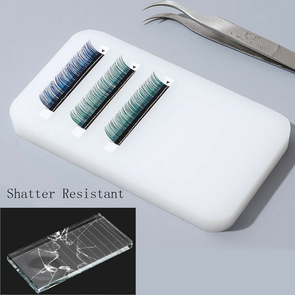 2-use Eyelash Extensions Soft Pad, Lash Tray Plate Eyelash Glue Holder Tool