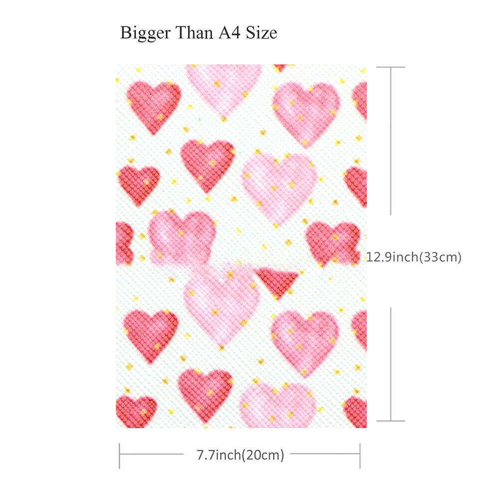 20*33cm Double-sided Artificial Leather Fabric Pink Glitter Love DIY Bow Hairpin