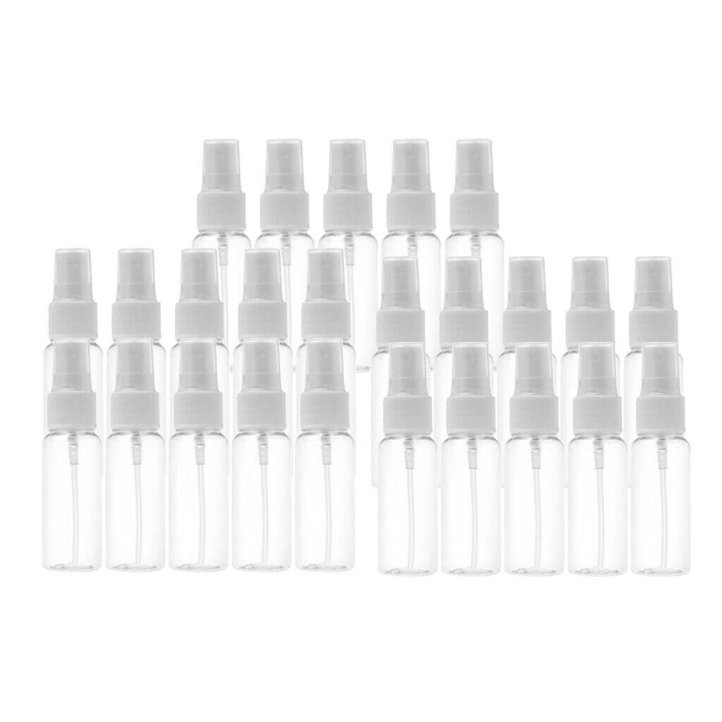 25x Transparent Refillable Empty Atomizer Refillable Fine Mist Sprayer  30ml