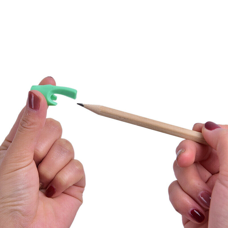 2Pcs Silicone Kids Students Pencil Writing Drawing Protect Finger Y1