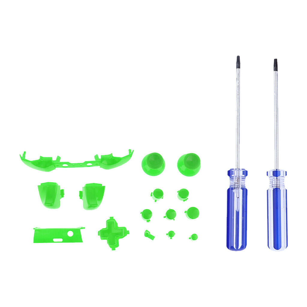 Full Button Set Bumper ABXY Mod Kit + Screwdrivers For   One S Controller