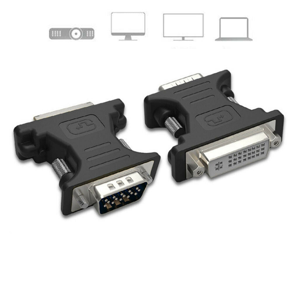 New DVI Female to VGA male adapter DVI-D dual link 24+1 ADAPTOR Converter