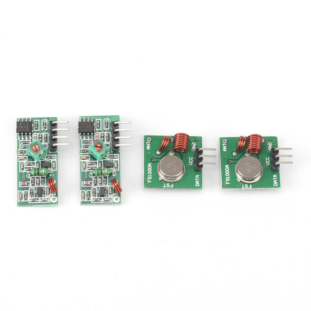 2x 433Mhz Wireless RF Transmitter Module+ Receiver Alarm Regeneration Arduino WF
