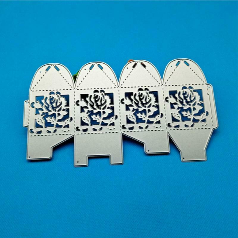 Christmas Rose Box Metal Cutting Dies Stencil DIY Scrapbooking Album Paper Card
