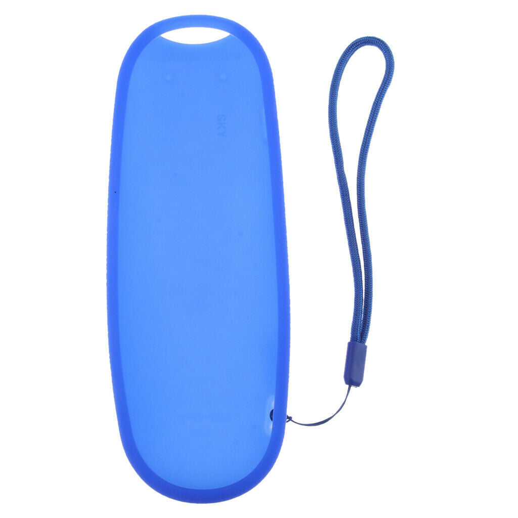 Blue TV Remote Control Silicone Cover Stretchable Protector Dustproof for Sky Q