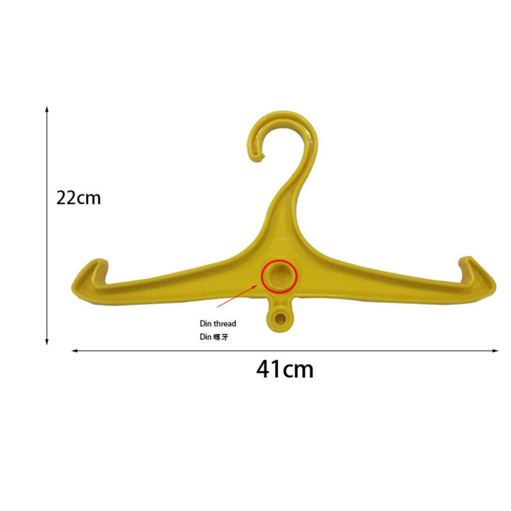 Multi Purpose Clothes Hanger for Scuba Diving BCD Wetsuit Holder Yellow