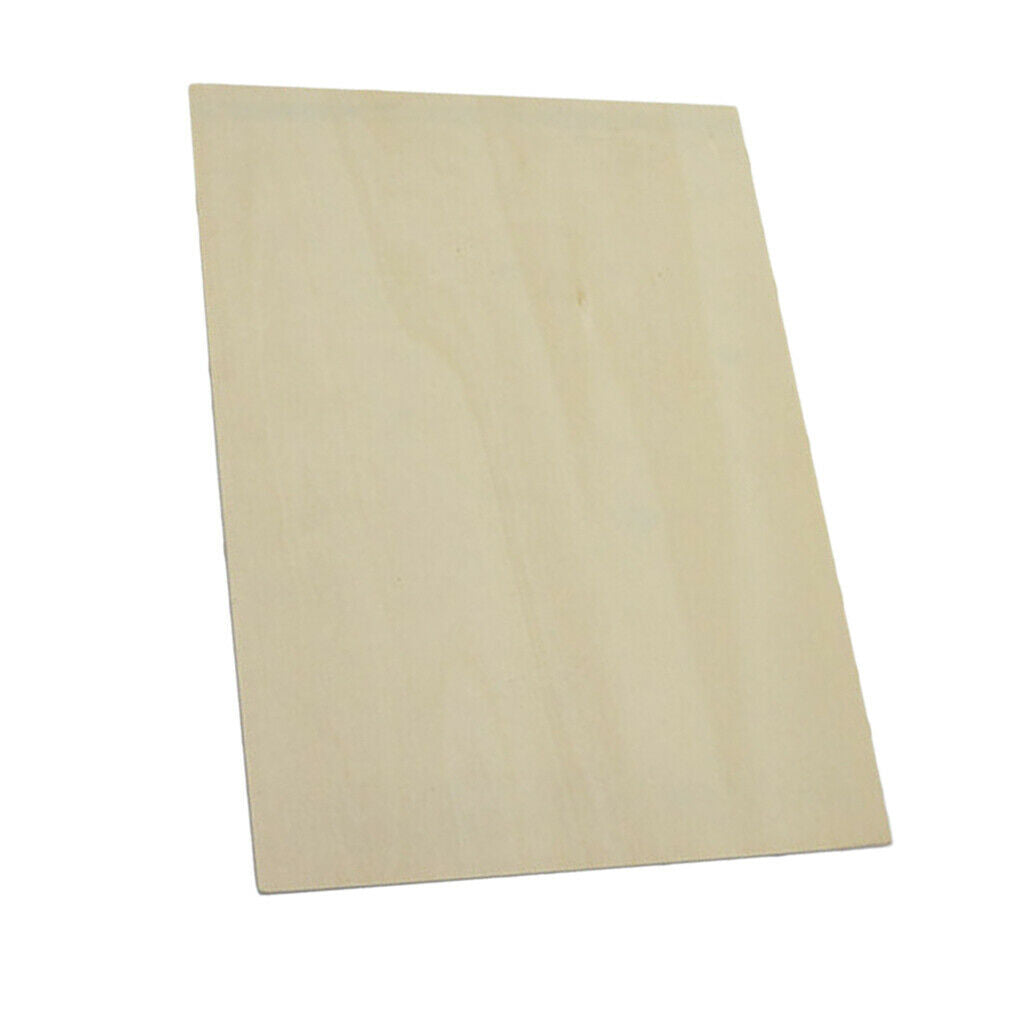Rectangle Unfinished Wood Craft for DIY Kid Creative Pyrography Art 30x22 cm