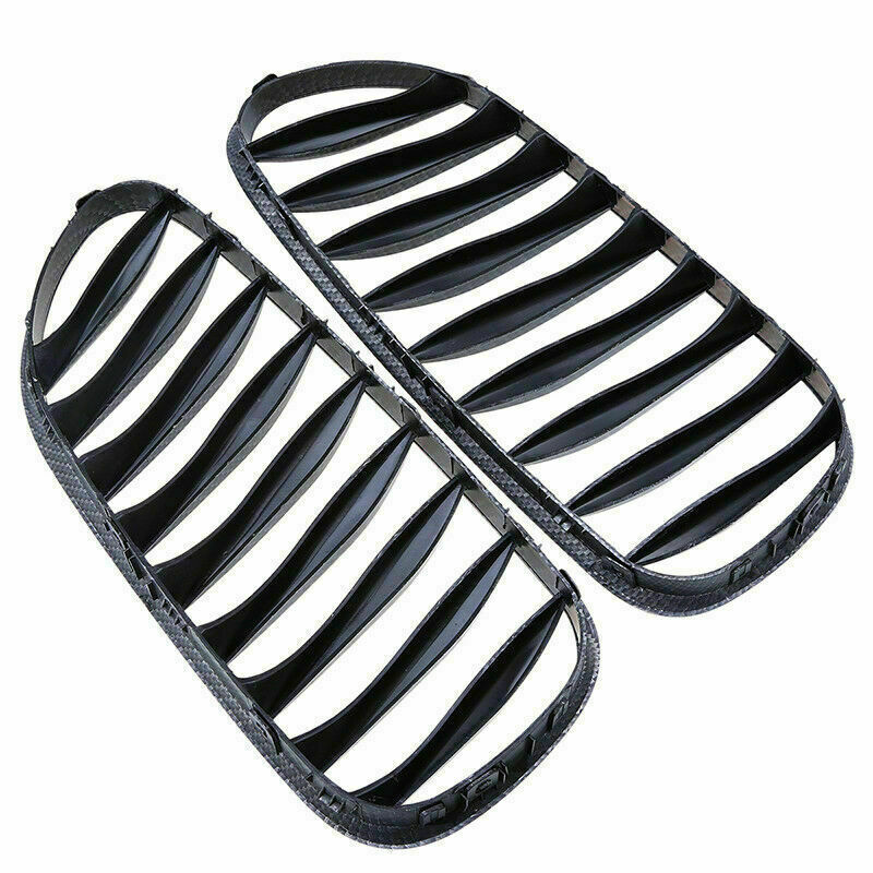 Front Kidney Grilles Carbon Fiber Style Fit For BMW Z4 E85 M Coupe E86 2003â€“2009