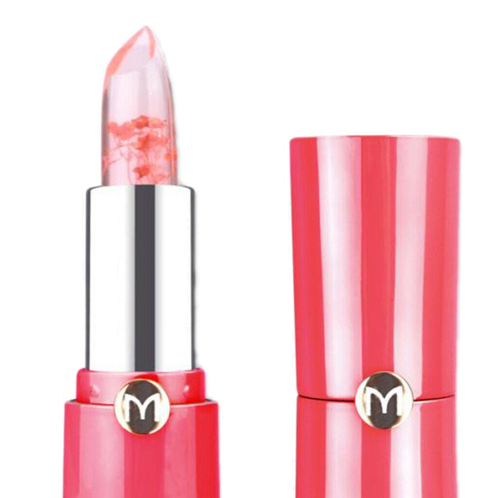 3 Shades DRY FLOWER Clear Jelly Temperature Change Color Lipstick Pink Shade