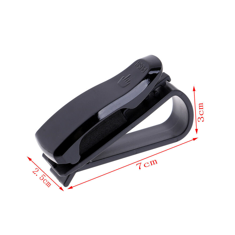 Red Car Sun Visor Clip Holder For Reading Glasses Sunglasses Eyeglass Card KBDA