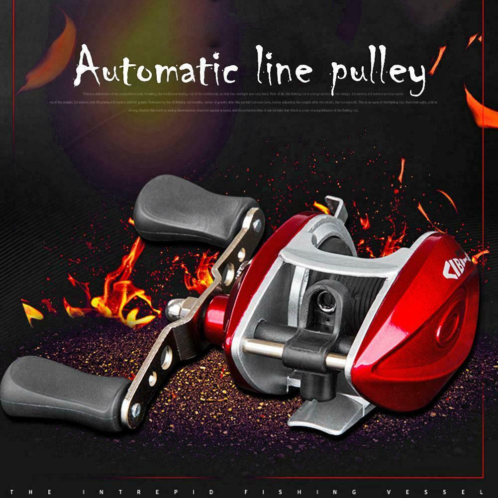Bearings Waterproof Right Hand Baitcasting Spinning Fishing Reel with Line C#P5