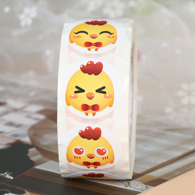 500pcs/roll chicken Thank You Stickers Packaging Stickers stationery stic.l8