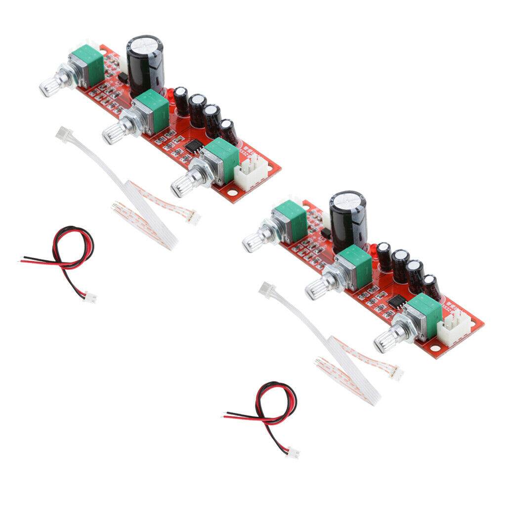 2 Pieces Amplifier Board, HiFi Amplifier NE5532 Preamplifier Volume Tone Control