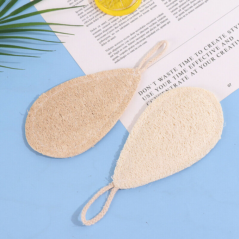 2pcs Dish Washing Loofah Cloth Sponge Scrubber Cleaner Natural Kitchen Clean  DF