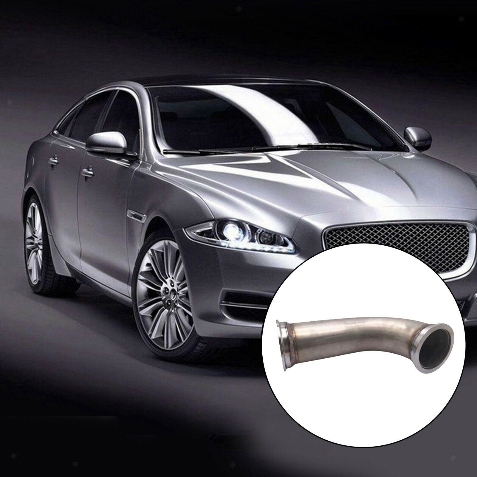 90 Degree Stainless Steel Elbow Adapter Downpipe for 2.5"ID V-band Flange