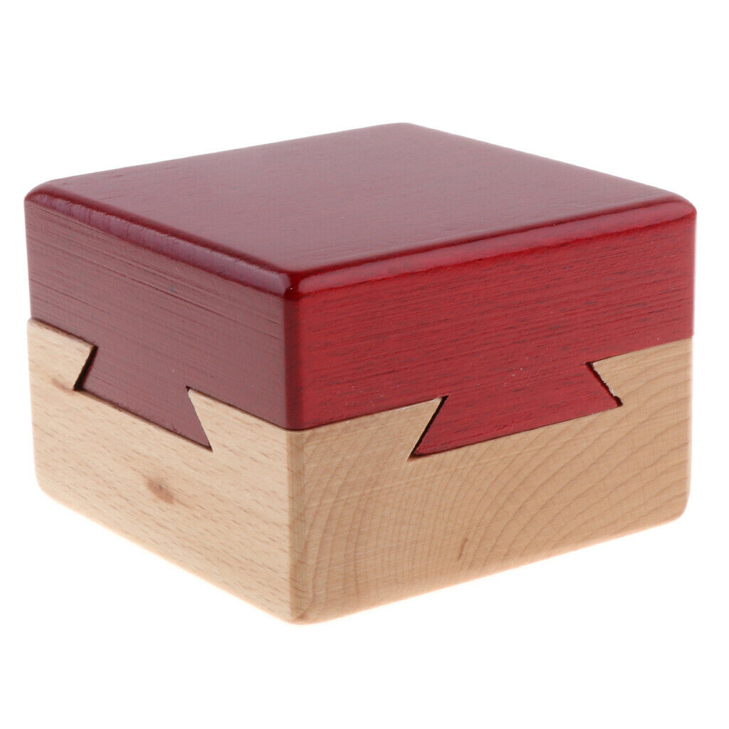 Box High Quality Wooden Puzzle Game Luban Lock IQ Educational Toys For Children