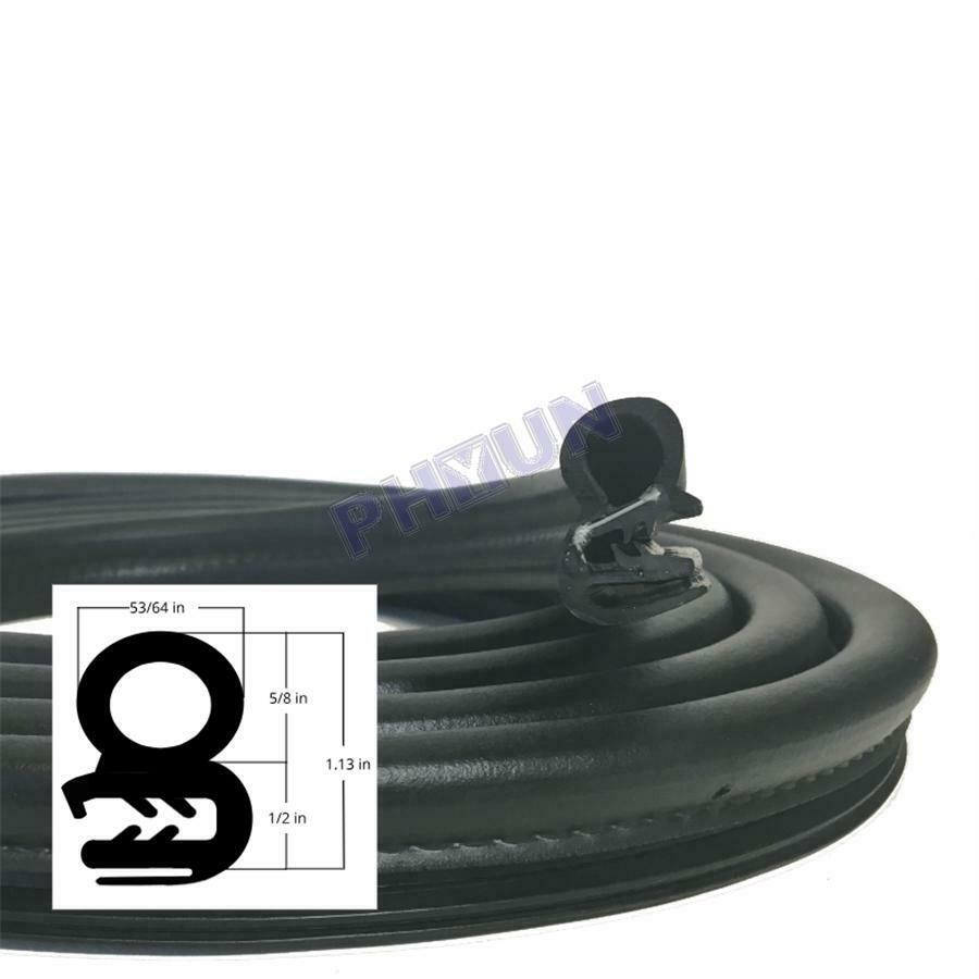 13ft Car Seal Weatherstrip EPDM & Steel Belt For Car Left Right Door Rear Trunk