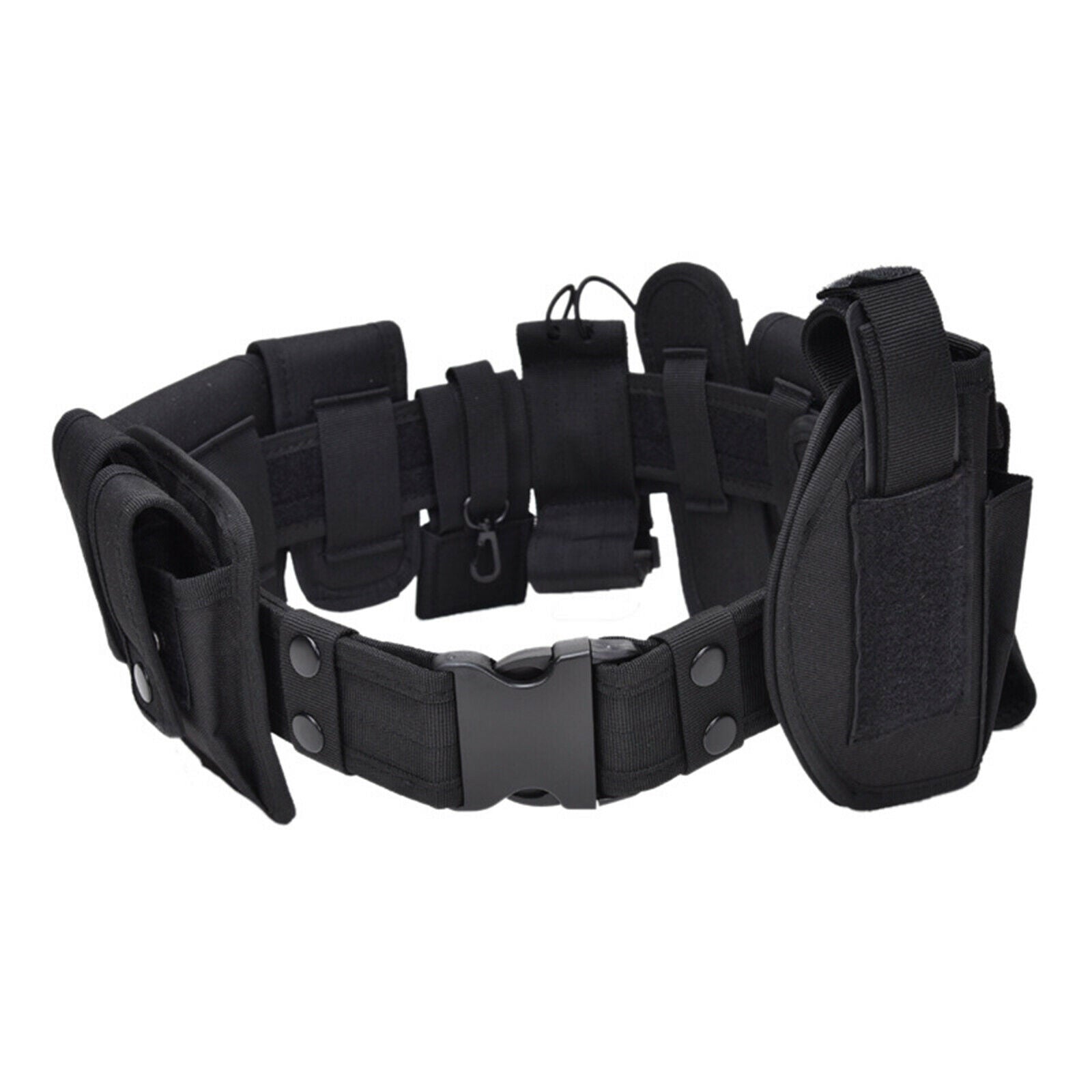 10-in-1 Mens Security Guard Equipment Duty Utility Belt Belly Band Black