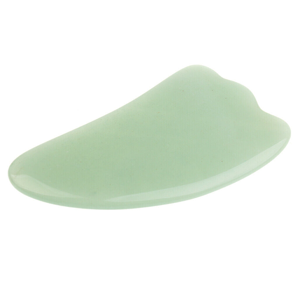 Natural Jade Guasha Board Chinese Traditional Scraping Massage Tool Handheld
