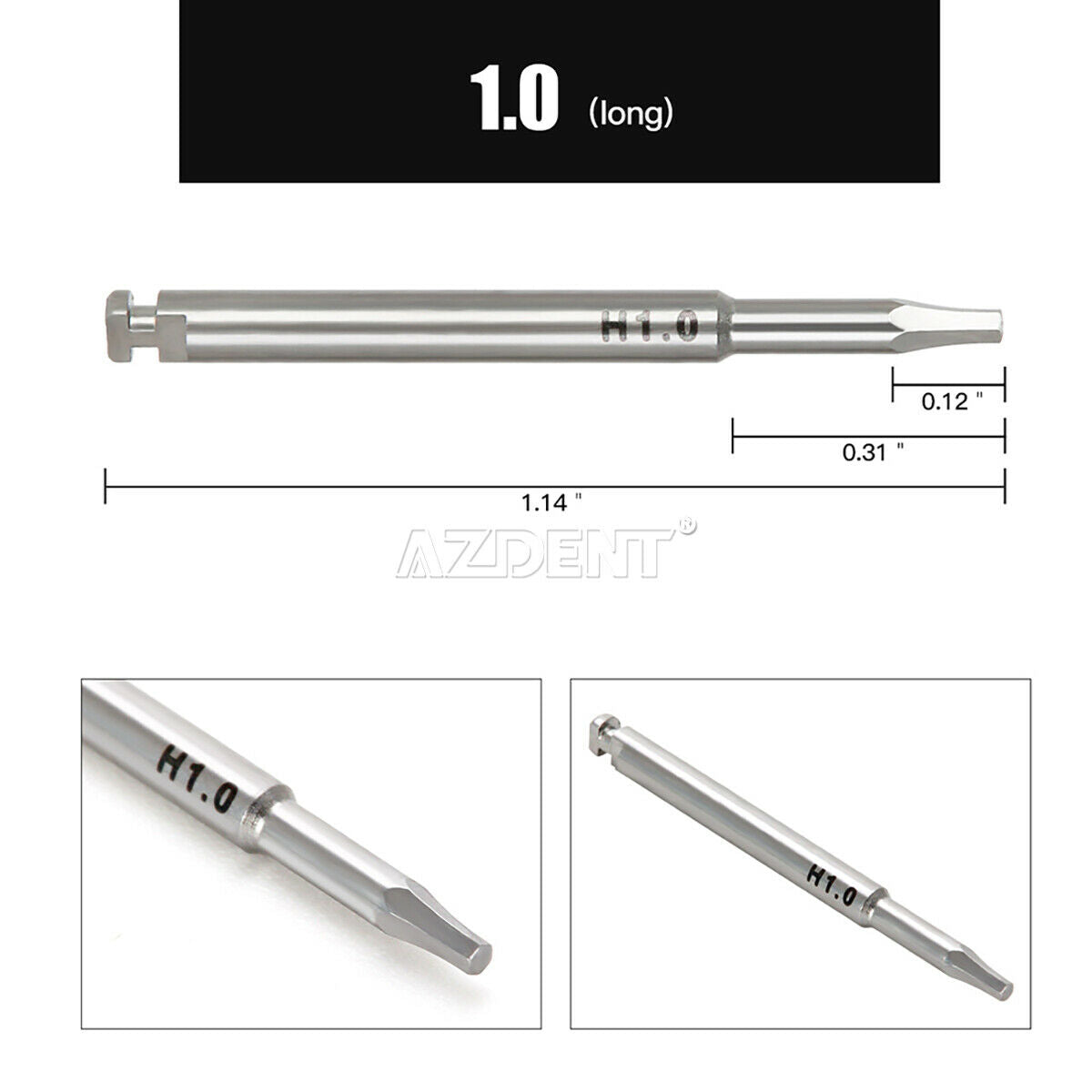 Dental Screw Drivers for Low Speed Contra Angle Handpiece 12pc/Kit 1.0-165