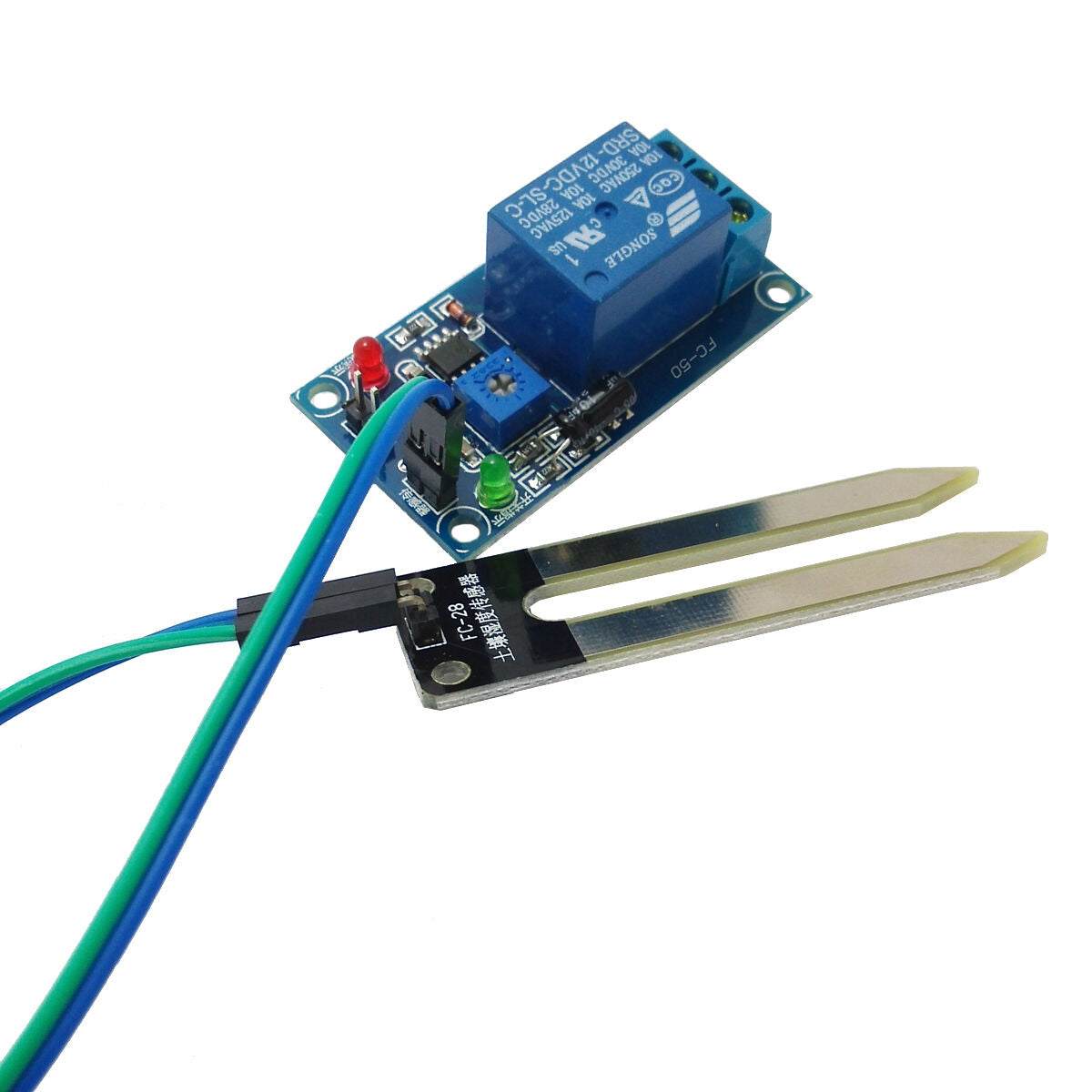 12V Relay Controller Soil Moisture Sensor Automatically Watering Arduino DhC FT