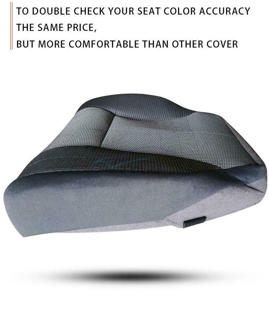 For Dodge Ram 1500 2500 3500 Gray Durable Driver Side Bottom Leather Seat Cover