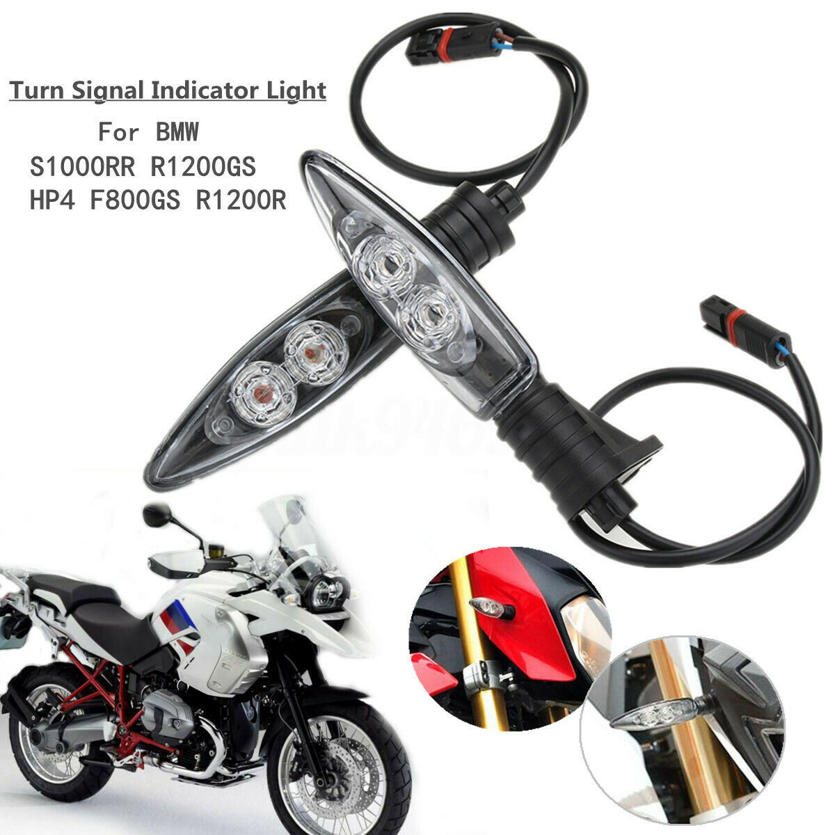 2pcs LED Turn Signal Indicator Light for BMW R1200GS F800GS S1000RR K1300R