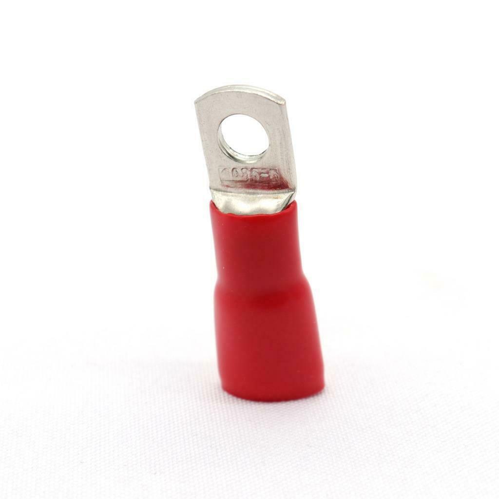 10x Copper Tube Terminals Battery Welding Cable Lug Ring Crimp & Caps 25mm²
