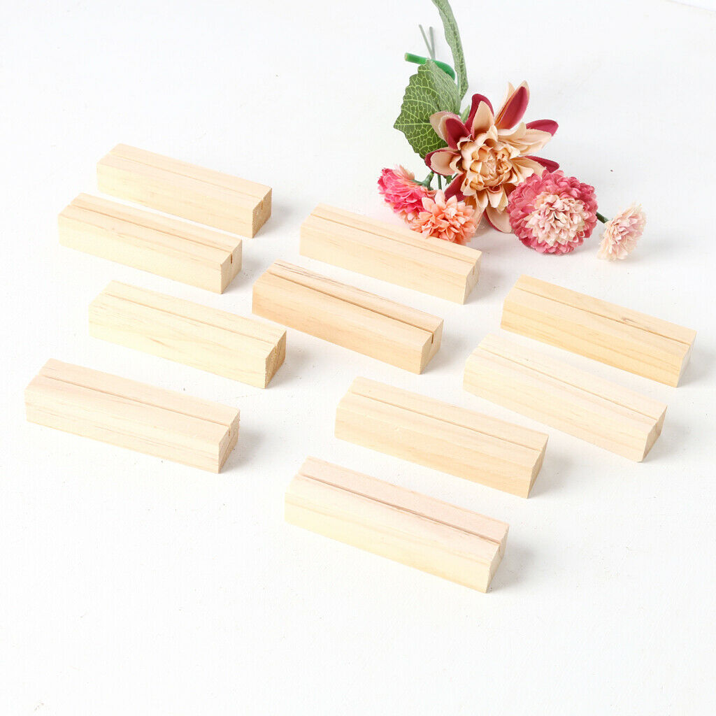 Wood Table Numbers Holder Wood Place Card Holder Party Wedding Table Name Card